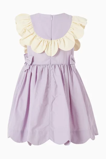 Scalloped Ruffle Bodice Dress