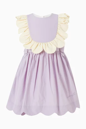 Scalloped Ruffle Bodice Dress
