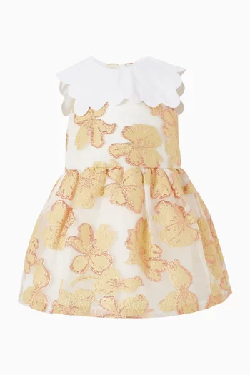 Scalloped Bib Dress