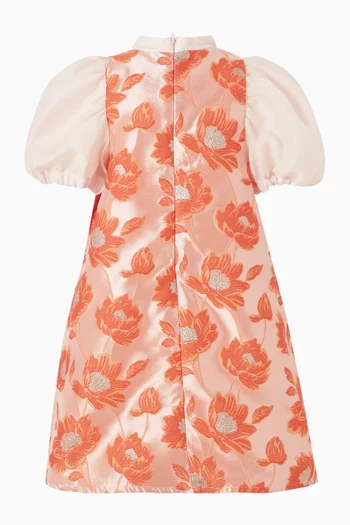 Puff Sleeve Shift Dress