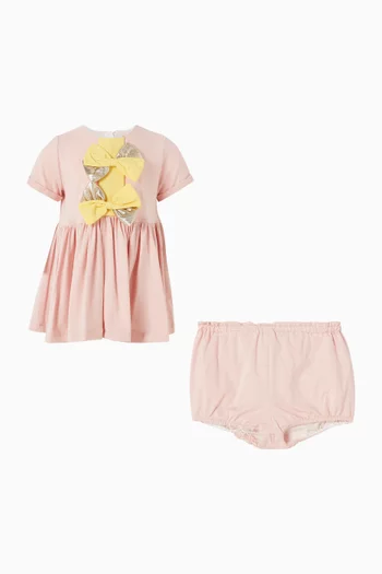 Pinwheel Jersey Dress & Bloomers