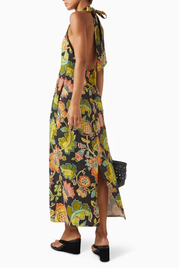 Pana Midi Dress in Linen
