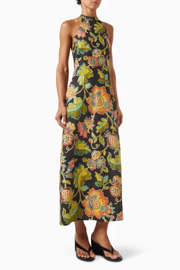 Pana Midi Dress in Linen
