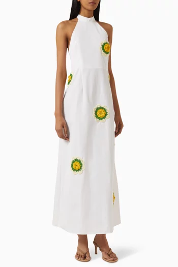 Pana Midi Dress in Linen