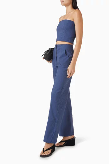 Cali Corset Top in Stretch Cotton