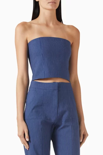 Cali Corset Top in Stretch Cotton