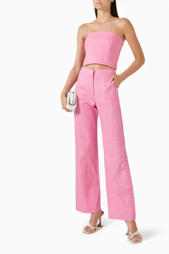 Cali Corset Top in Stretch Cotton