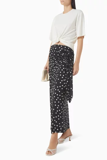 Nube Maxi Skirt in Viscose-blend