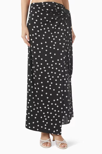 Nube Maxi Skirt in Viscose-blend