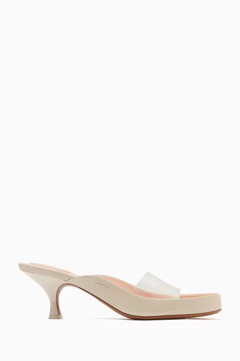 Junie 55 Mules in Lambskin and TPU
