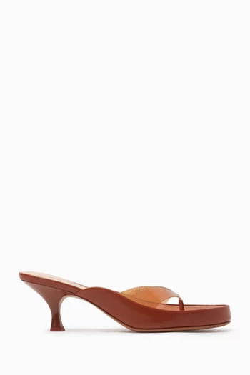 Junie 55 Sandals in Lambskin & TPU