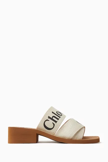 Woody Heeled 45 Mules