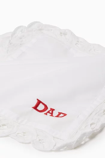 منديل مطرز بكلمة Dad قطن