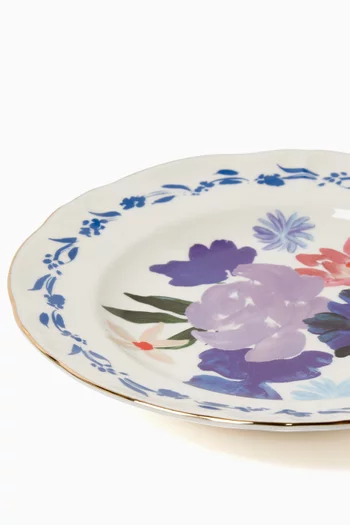 Indaco Bouquet Fruit Plate in Porcelain