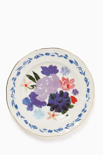 Indaco Bouquet Fruit Plate in Porcelain