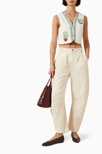Mabel Vest in Cotton-blend