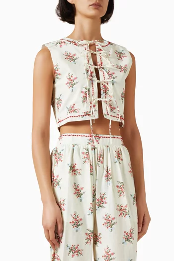 Madison Vest in Cotton-blend