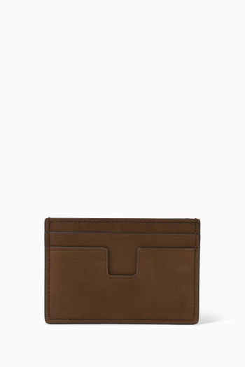 Classic Card Holder in Suede