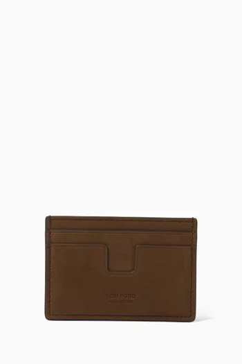 Classic Card Holder in Suede