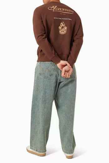 Parlour Crewneck Sweatshirt in Cotton-fleece