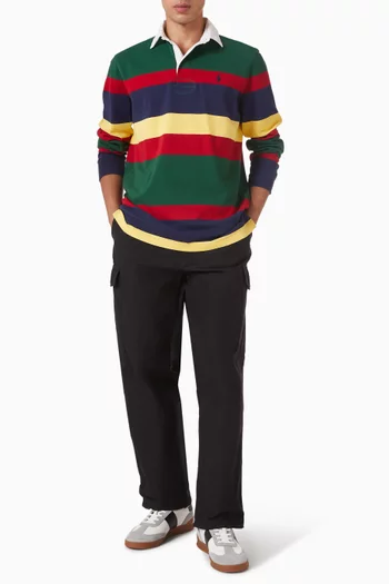 Striped Rugby T-shirt in Knit