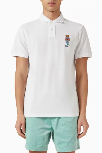 Logo Polo T-shirt in Cotton-piqué
