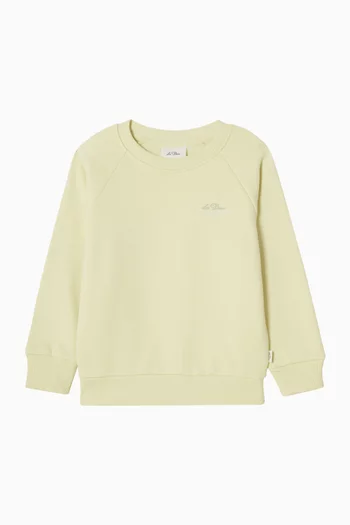 Globe Sweatshirt in Cotton-terry