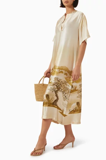 Mirage Kaftan in Silk