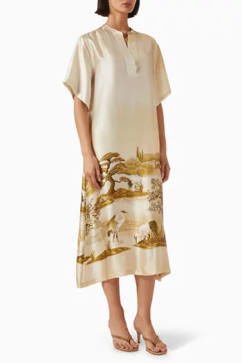 Mirage Kaftan in Silk