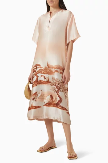 Mirage Kaftan in Silk