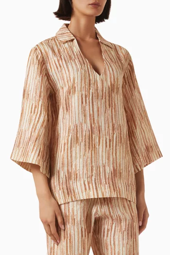 Shoreline Top in Linen