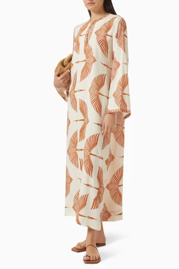 Wings Embroidered Kaftan