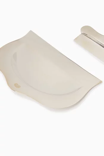 Mini Crumb Catcher in Silver-plated Copper
