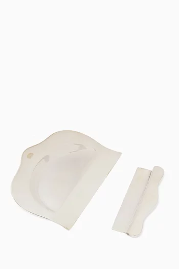 Mini Crumb Catcher in Silver-plated Copper