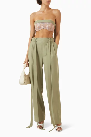 Lace-up Tube Top
