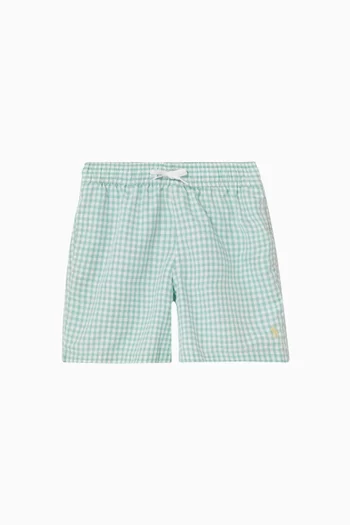 Check Print Swim Shorts