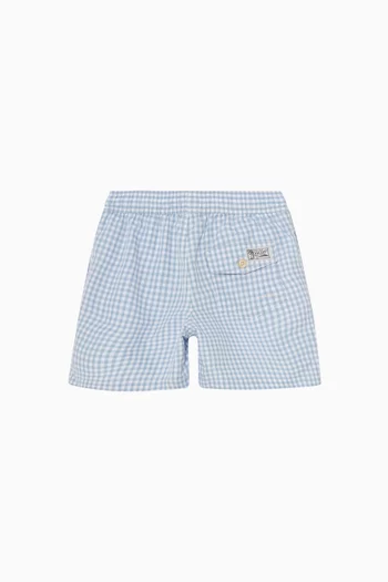 Check Print Swim Shorts