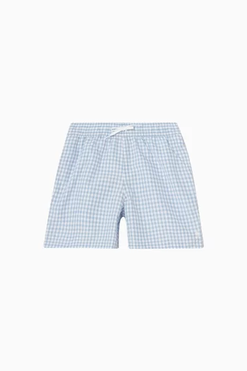 Check Print Swim Shorts
