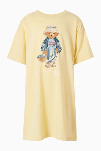 Polo Bear T-shirt Dress in Cotton-jersey