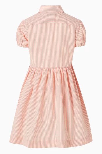 Striped Dress in Cotton-seersucker