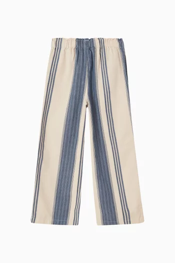 Stripe Wide-leg Pants