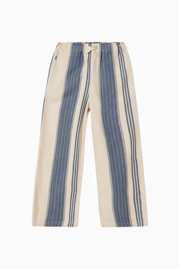 Stripe Wide-leg Pants