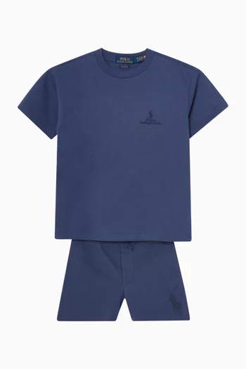 Pony Drawstring Sweat Shorts
