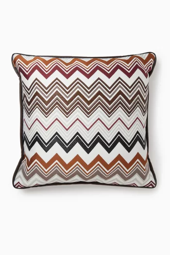 Zig Zag Cushion in Cotton,  45 x 45cm
