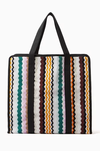 Aura Pattered Tote Bag in Cotton