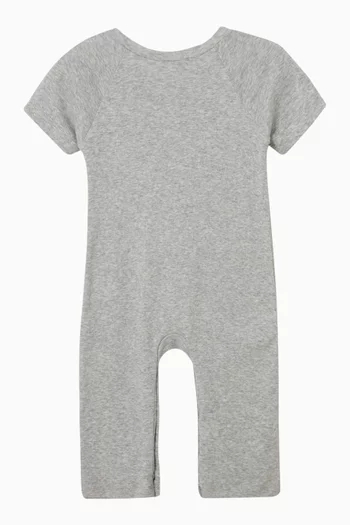 Animal Print Logo Romper