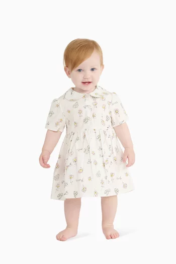 Camilla-print Dress in Cotton