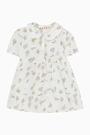 Camilla-print Dress in Cotton
