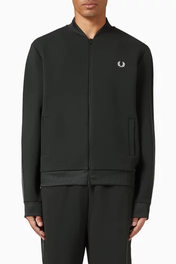 Stripe Tape Pique Track Jacket