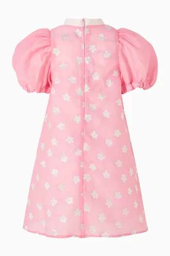 Puff Sleeve Shift Dress